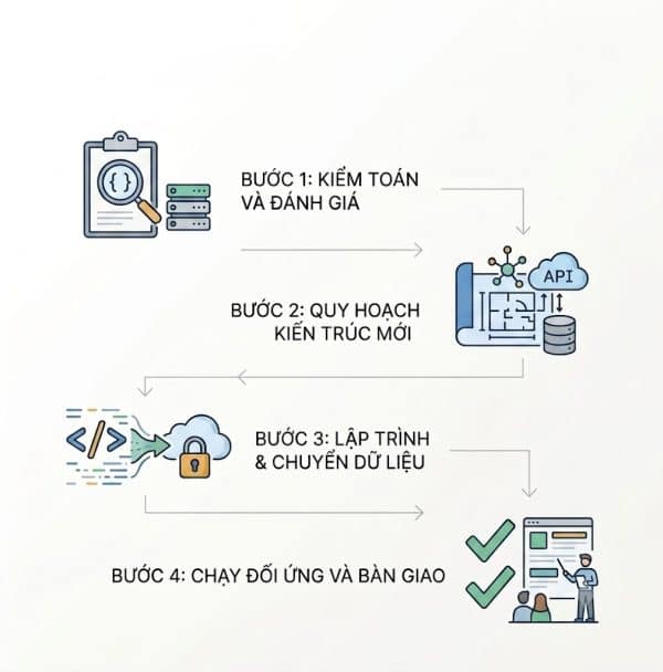 Quy trình nâng cấp phần mềm VTHINKTECH